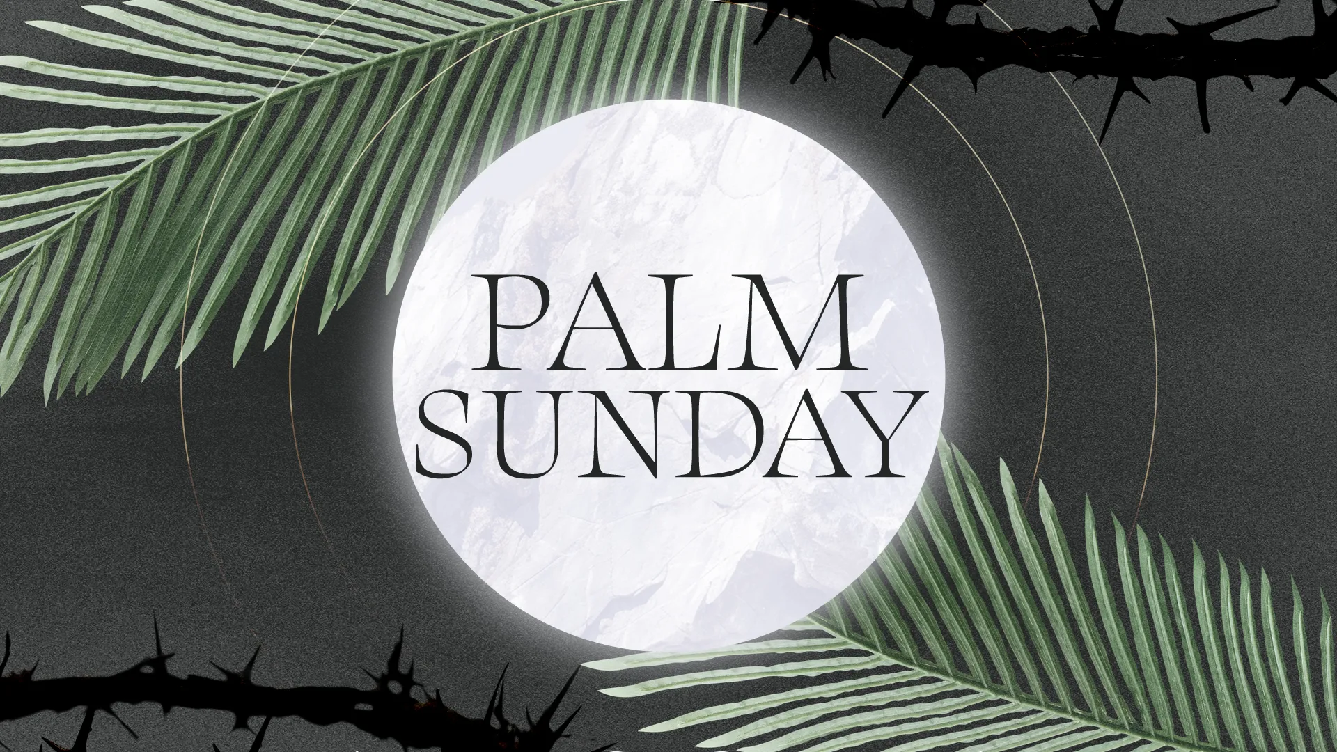 Celebrate Palm Sunday With This Serene And Symbolic Graphic, Perfect For Inviting Your Congregation To Remember The Triumphant Entry Of Jesus Into Jerusalem.