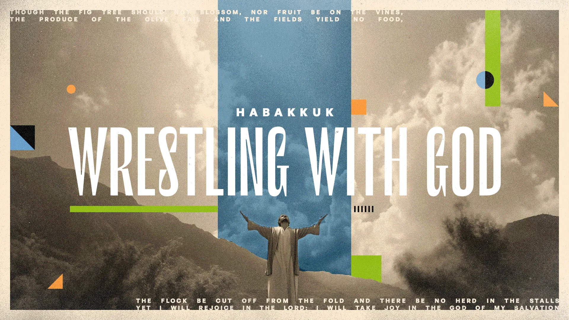 Elevate Your Church'S Media With This Impactful 'Habakkuk Wrestling With God' Graphic, Perfectly Crafted For Teachings On Perseverance And Faith. This Design, Echoing The Power Of Trust In Times Of Uncertainty, Is An Essential Addition To Your Church Media Resources.