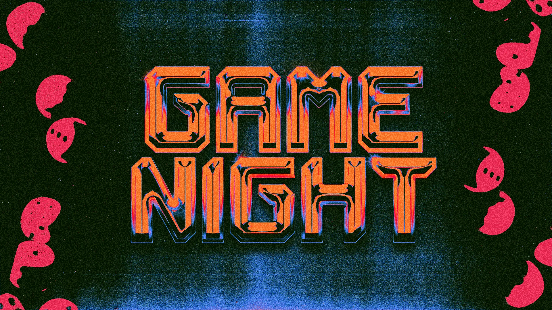 Ignite The Fun In Your Church Community With This Retro 'Game Night' Graphic, Perfect For Any Church Media Campaign That Aims To Promote Engaging, Entertaining Events.