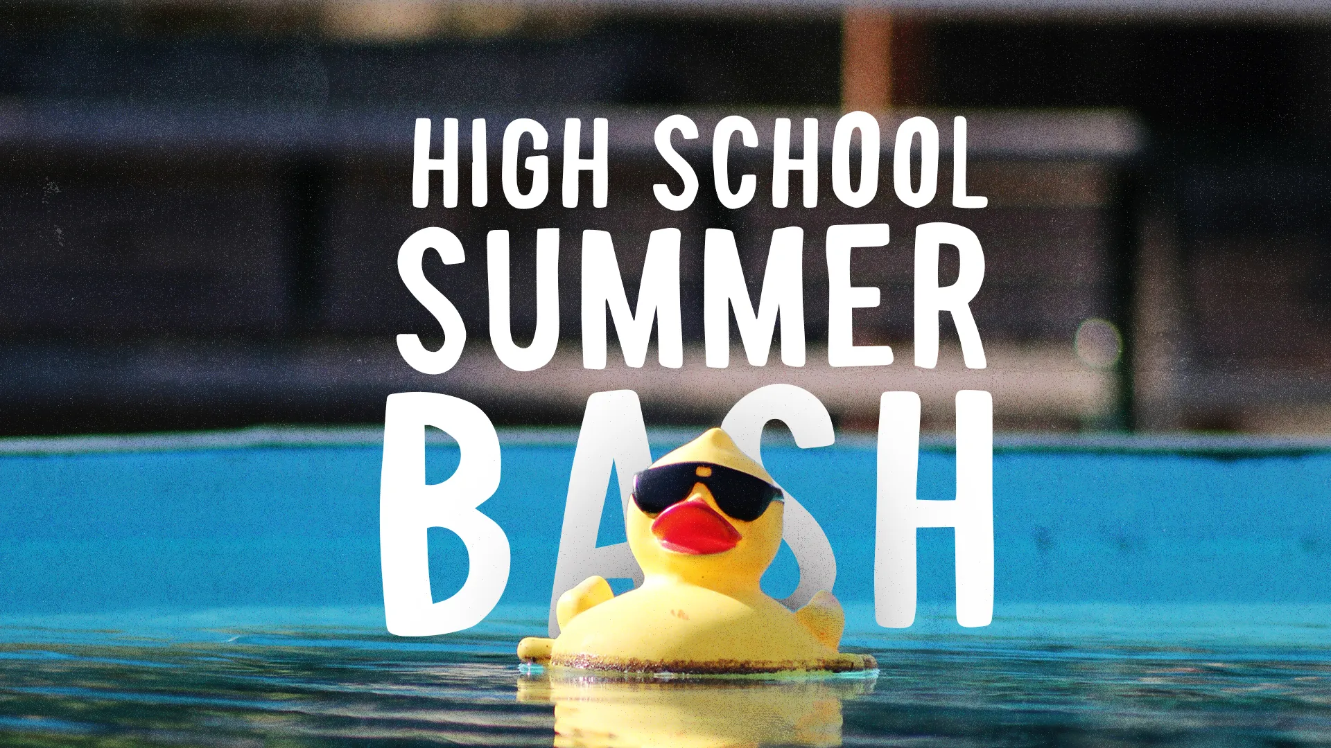 Dive Into Summer With This 'High School Summer Bash' Graphic, Perfect For Inviting Students To A Season Of Fun And Fellowship. Ideal For Church Media Spotlighting Youth Events.