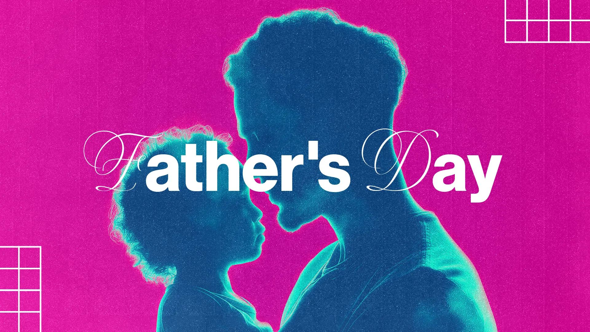 Brighten Up Your Father'S Day Service With This Modern And Vibrant Graphic. Its Bold Use Of Color And Minimalist Design Makes It Perfect For A Contemporary Church Event Celebrating Dads.