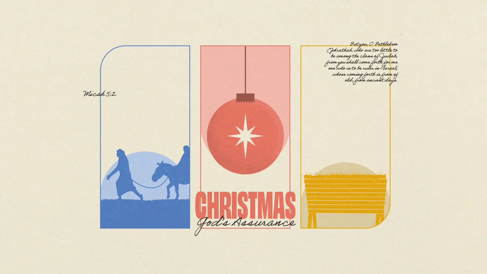 Christmas Gods Assurance Slide | Remix Church Media | Editable Design Templates And Resources Made For The Church.