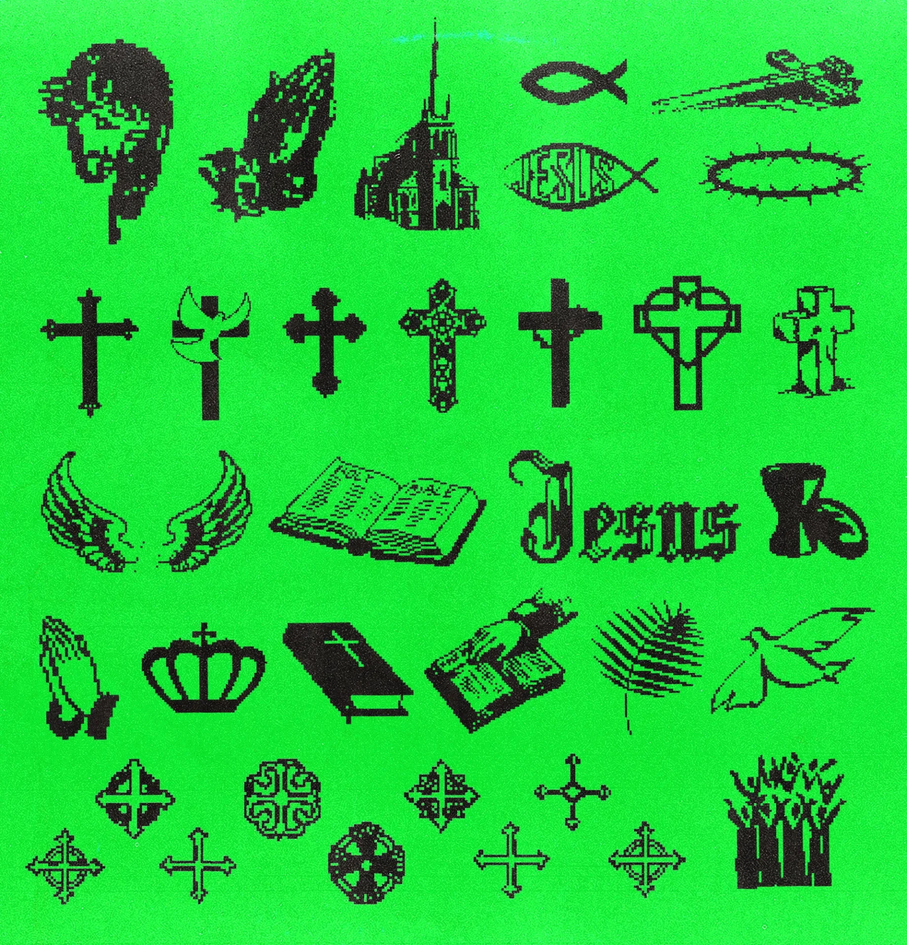 Bible Symbols | Pixelated | Design Resources